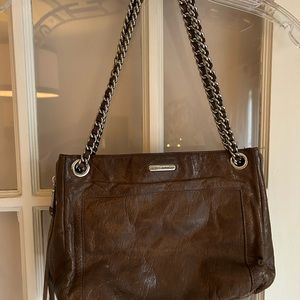 Rebecca Minkoff taupe leather bag